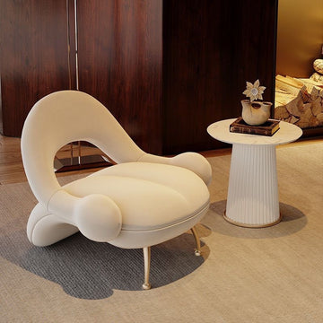 Italian single leisure sofa chair for living room, bedroom, balcony