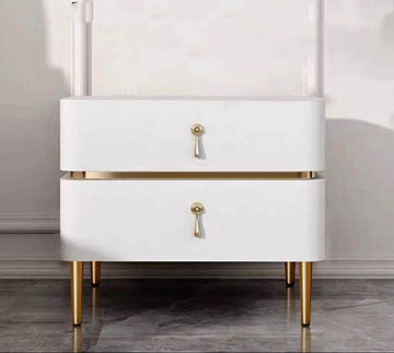 Modern Deep Drawer Nightstand Two-drawer Bedside Table French Bedside Cabinet