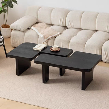 Solid Wood Coffee Table Set