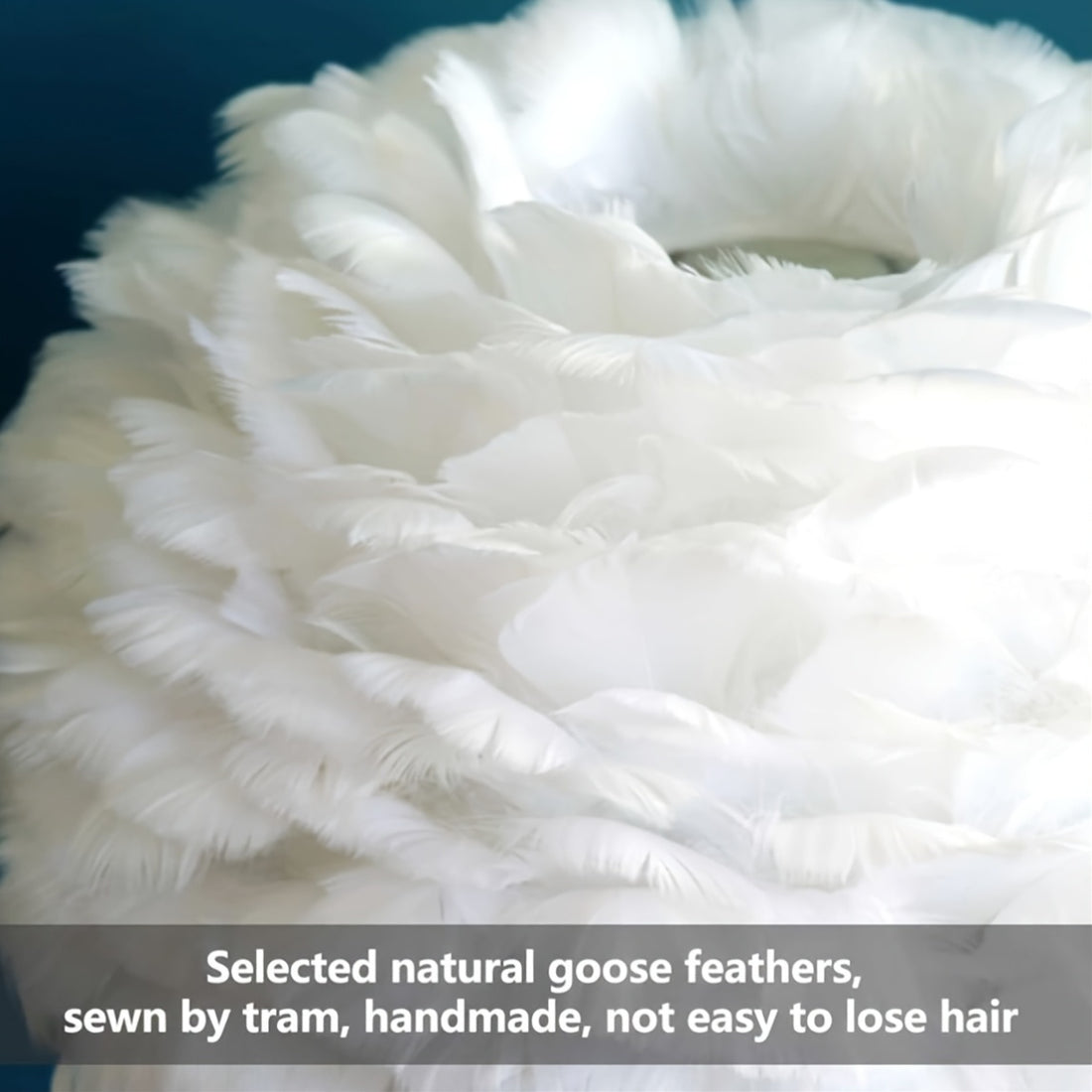 Feather Table Lamp With 3 Color Dimmable LED Light 