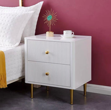 Mordern nightstand 2 drawers bed side table